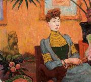 Emile Schuffenecker Portrait de Madame Champsaur oil